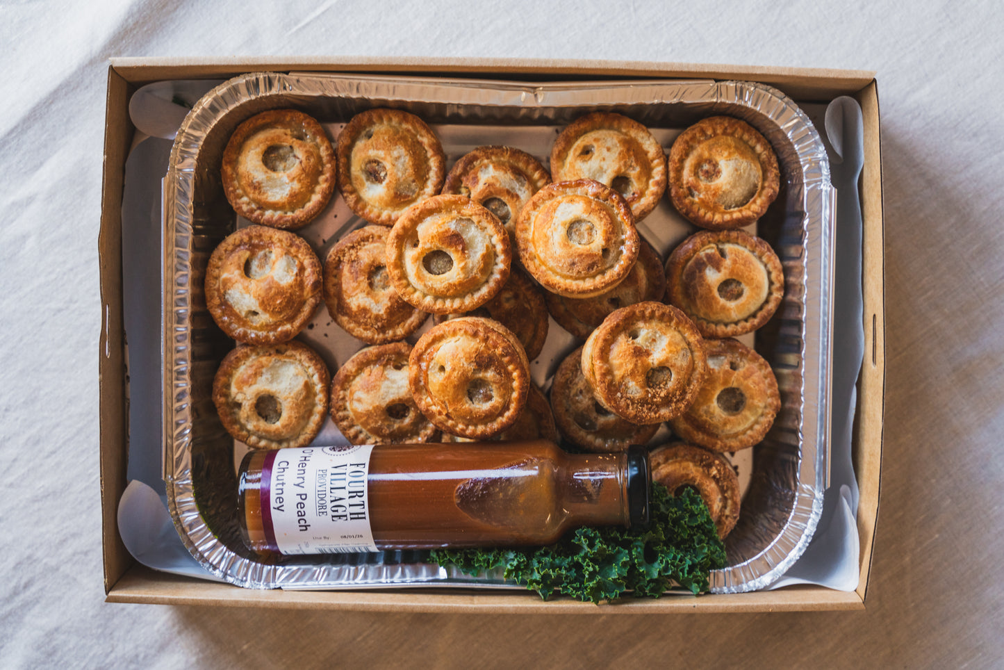 Mini Home Made Pies with House-Made Sauce
