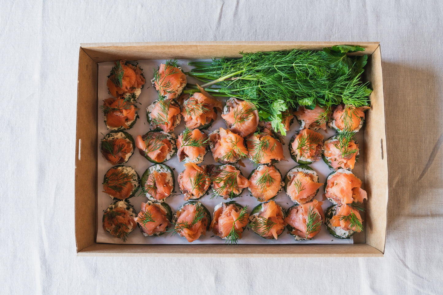Tasmanian Smoked Salmon  & Cucumber Canapés
