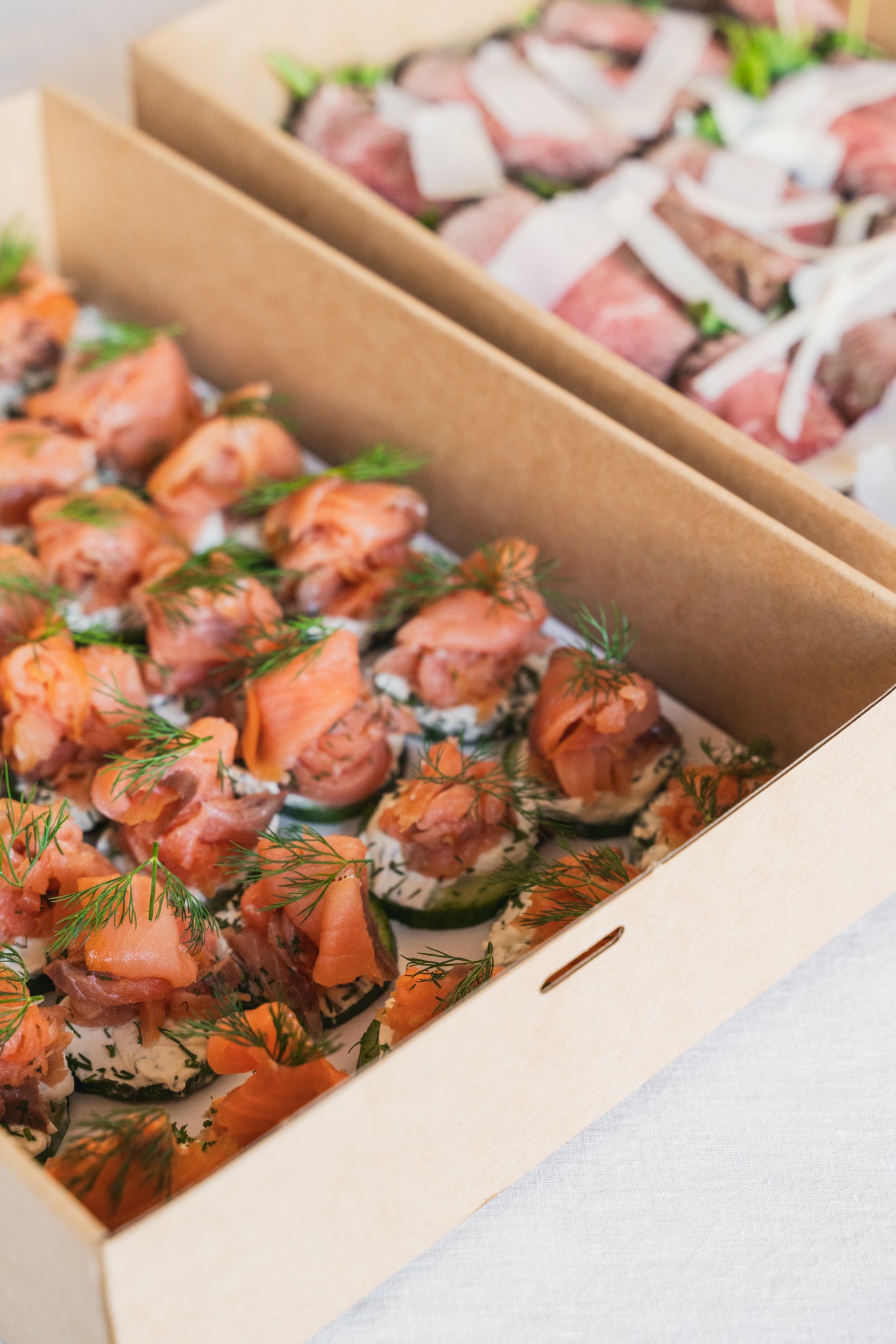 Tasmanian Smoked Salmon  & Cucumber Canapés