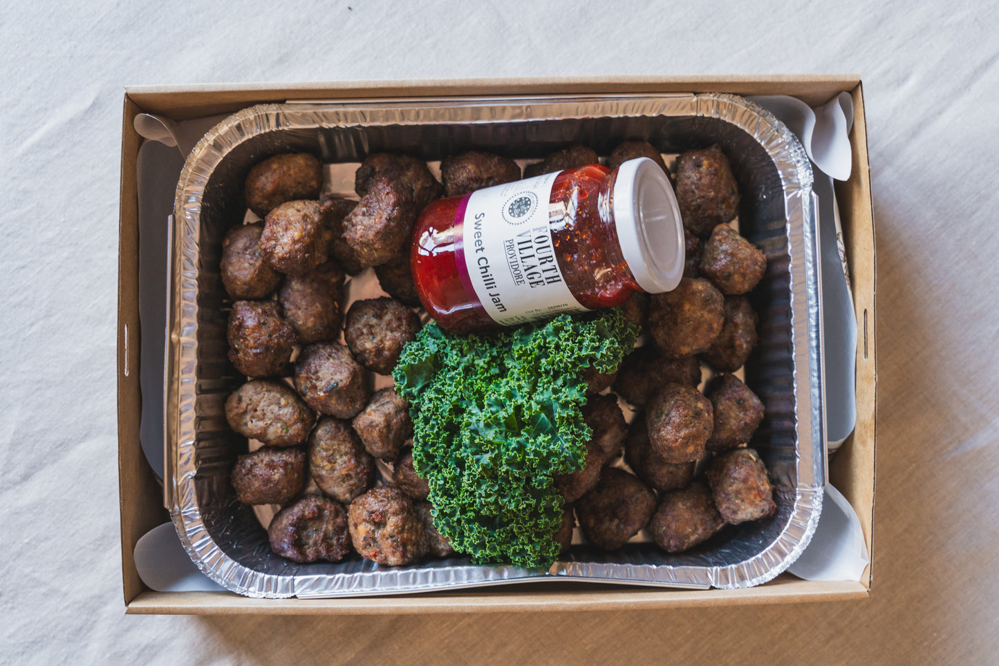 Meatballs with Homemade Sweet Chilli Jam
