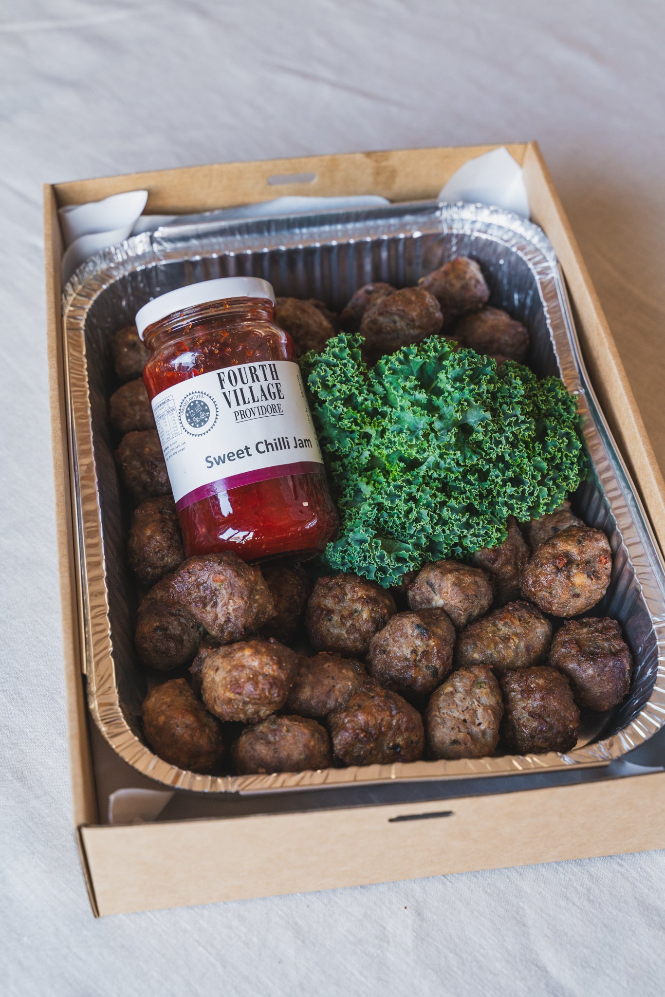 Meatballs with Homemade Sweet Chilli Jam