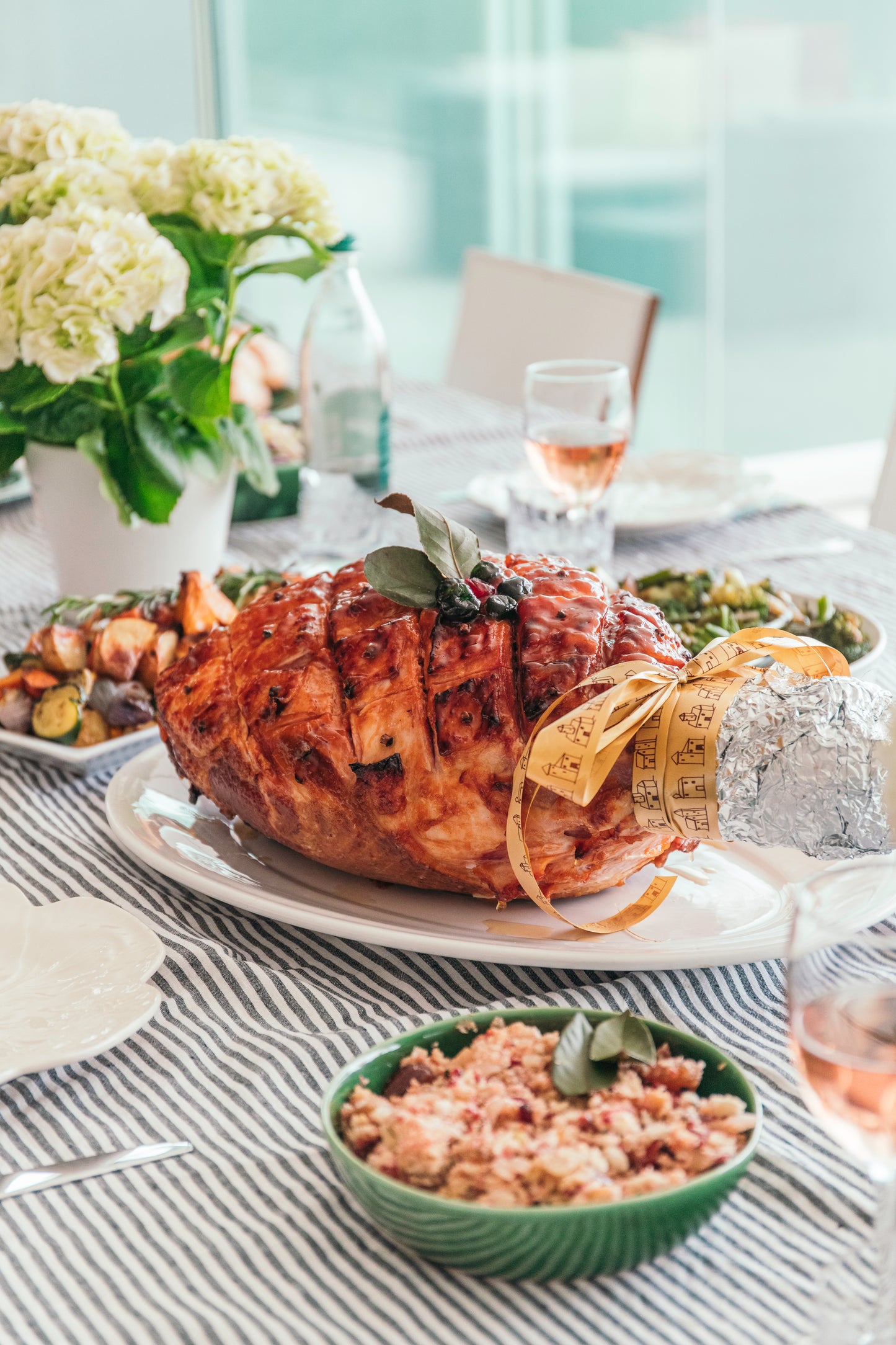 Whole Slow Cooked Apricot Glazed Christmas Leg Ham