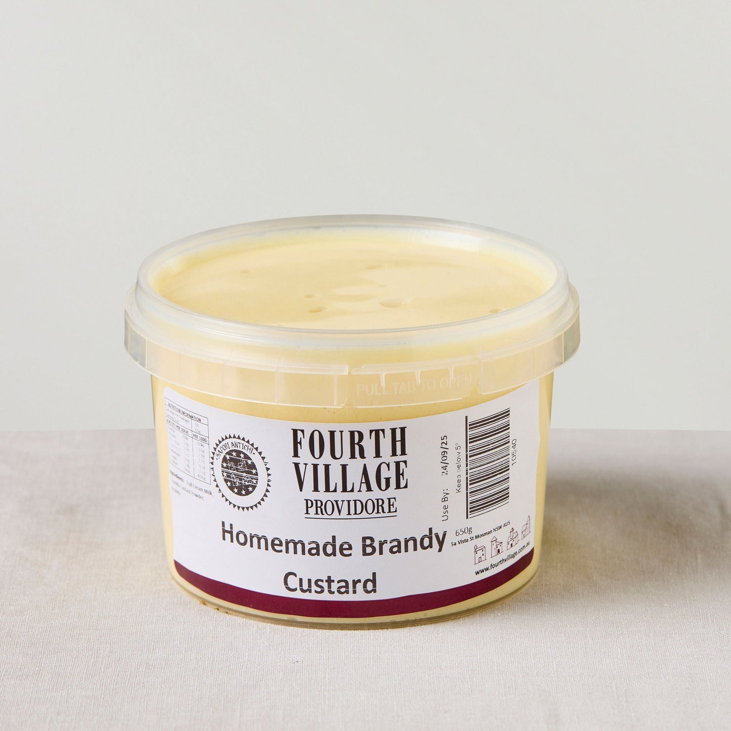 Homemade Brandy Custard