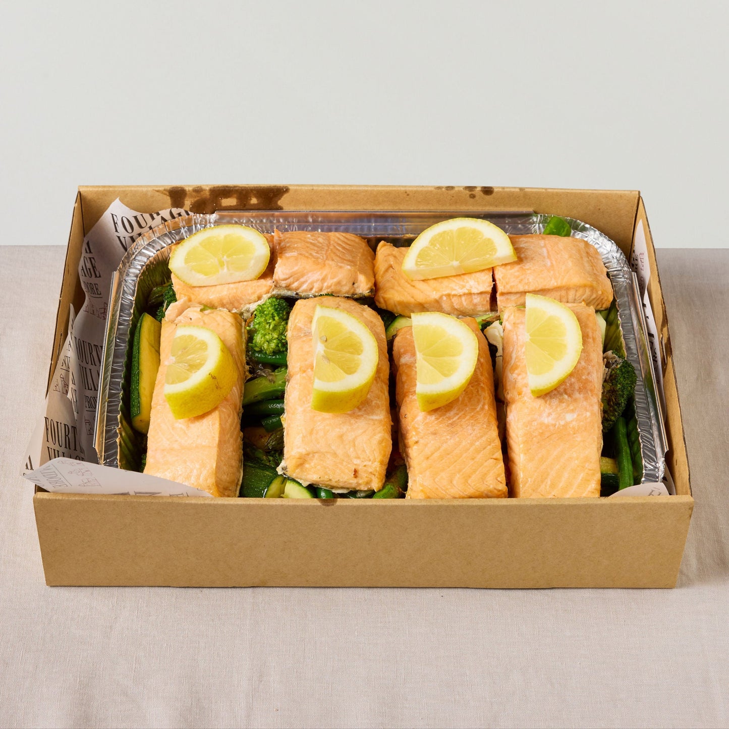 Oven-Baked Salmon & Greens