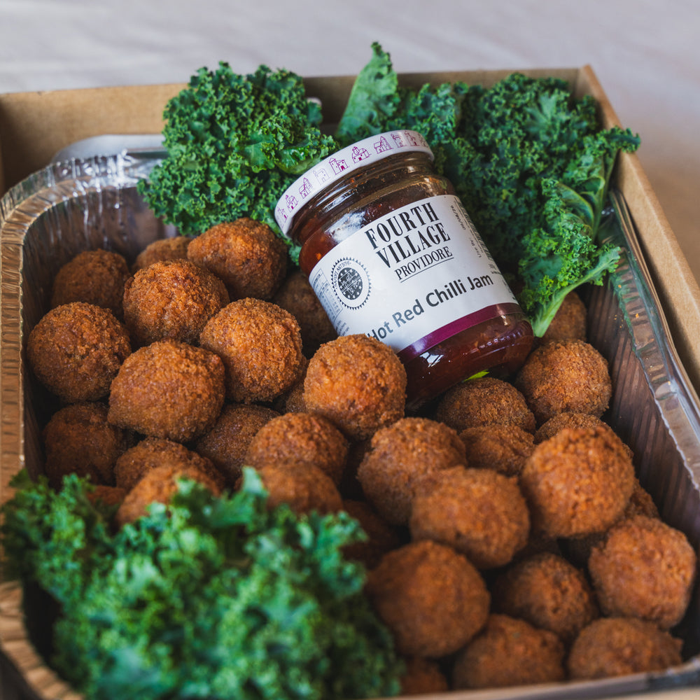 Arancini & Risotto Balls with Hot Chilli Jam