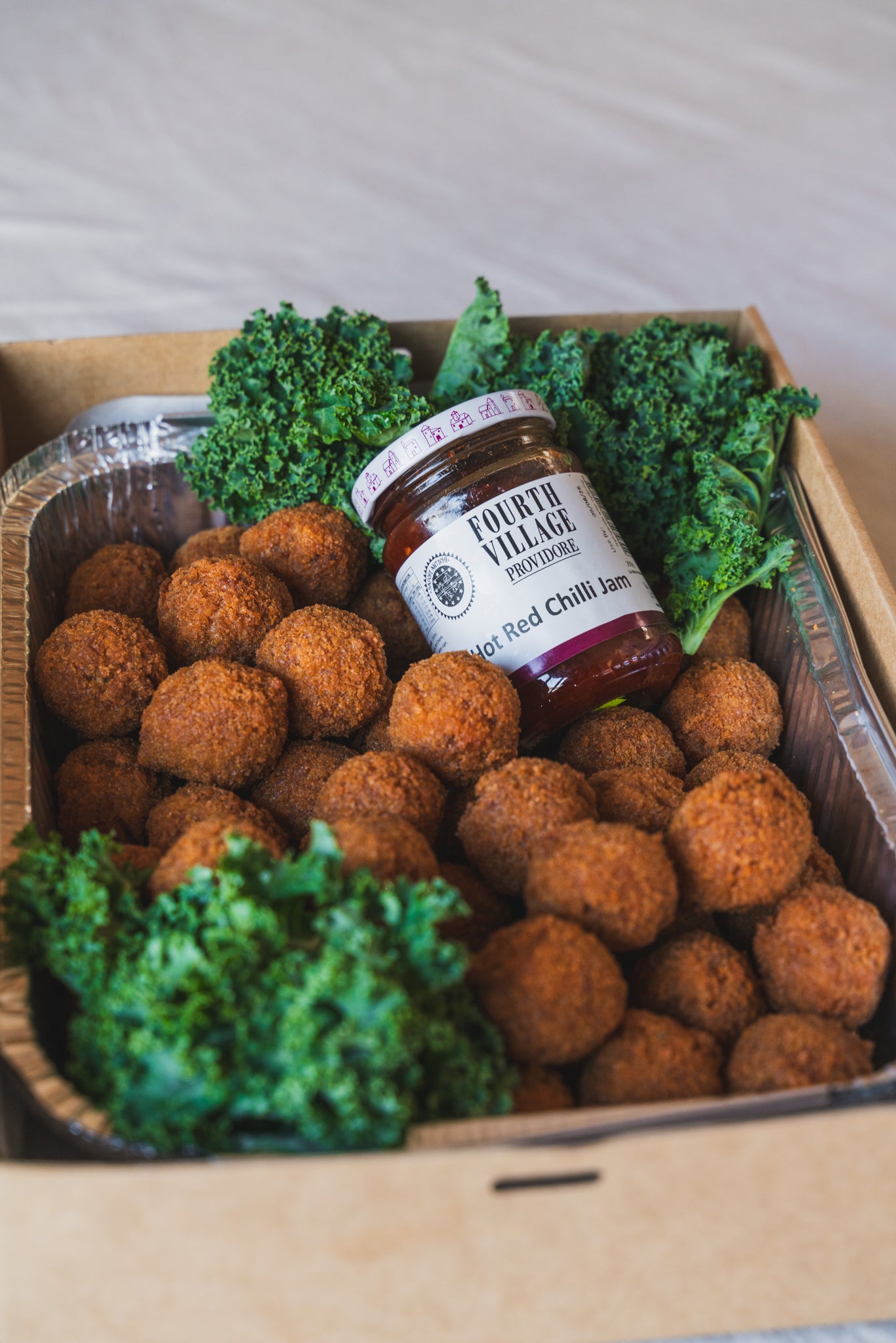 Arancini & Risotto Balls with Hot Chilli Jam