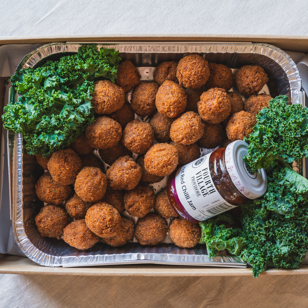 Arancini & Risotto Balls with Hot Chilli Jam