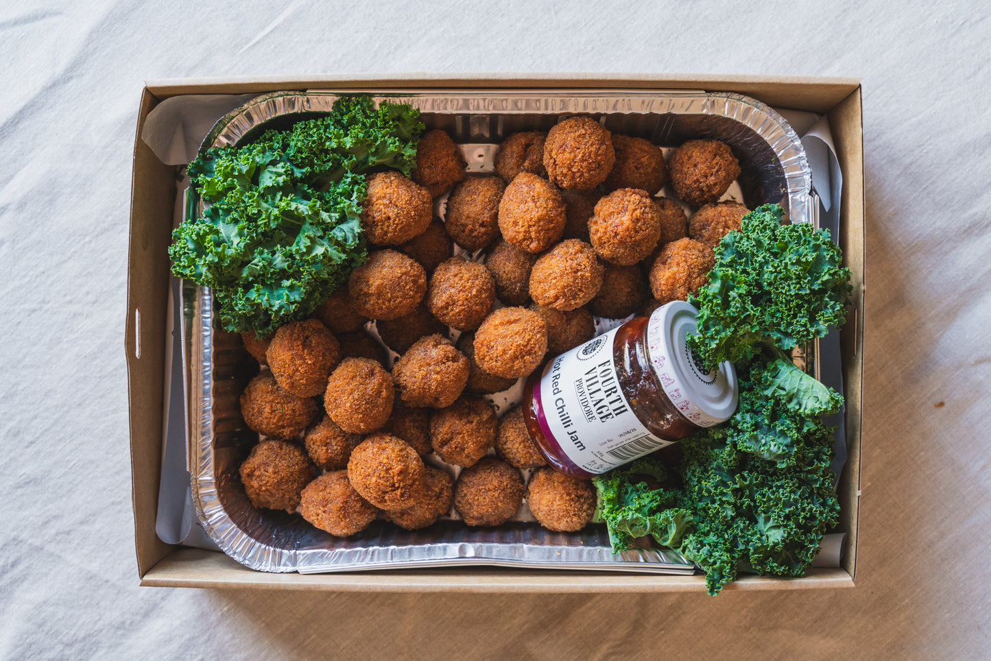 Arancini & Risotto Balls with Hot Chilli Jam