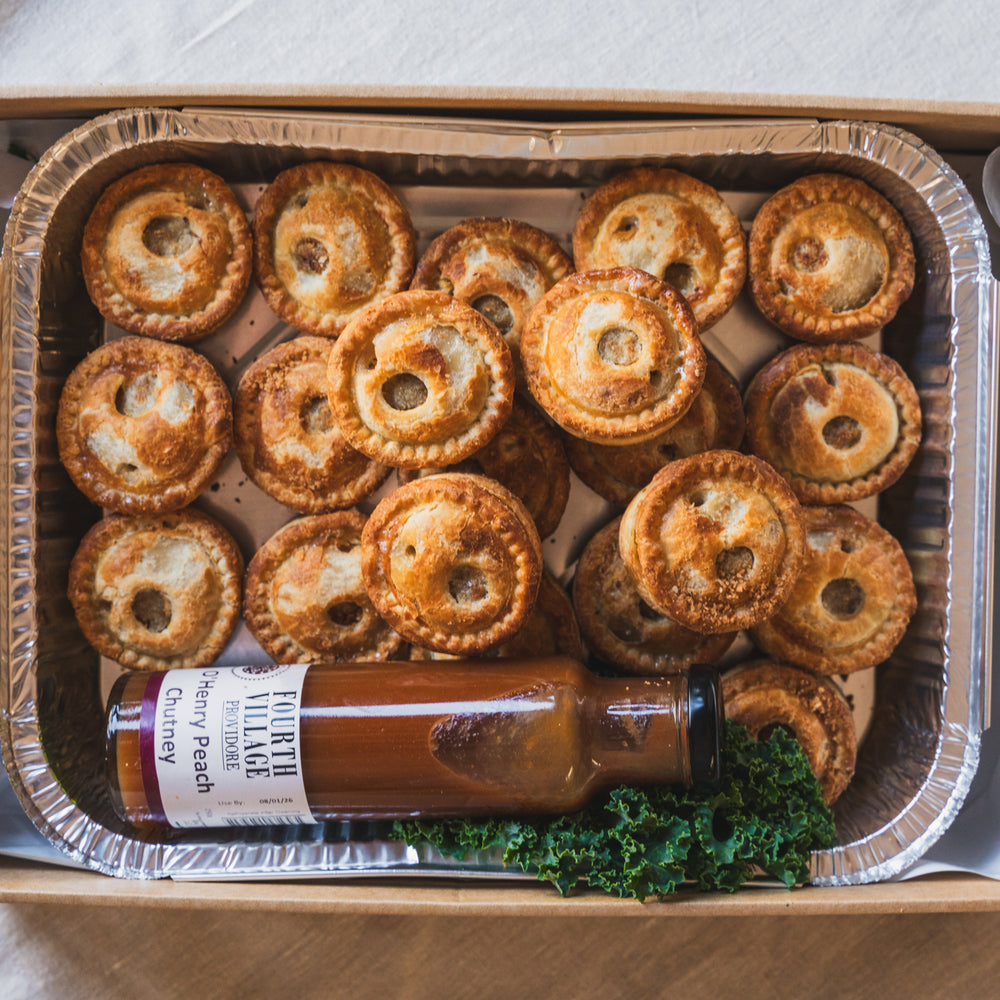Mini Home Made Pies with House-Made Sauce