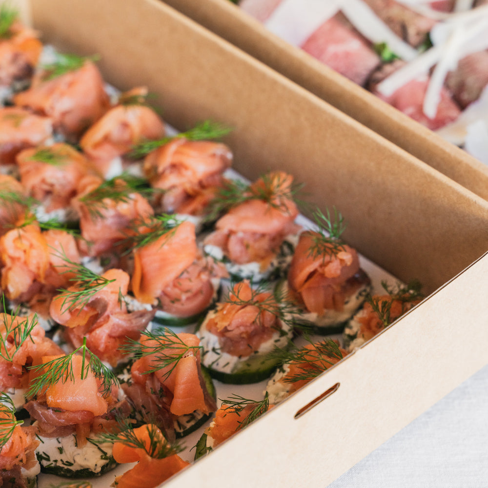 Tasmanian Smoked Salmon  & Cucumber Canapés