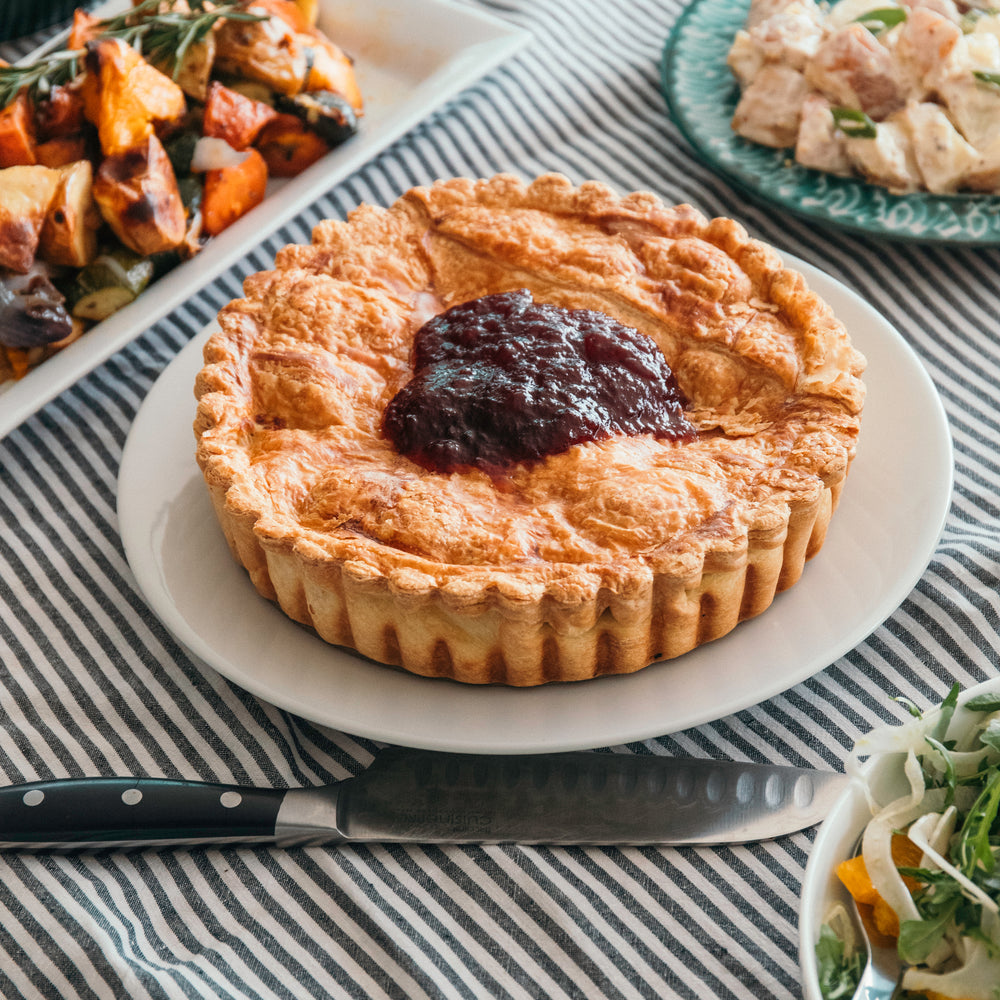 Christmas Family Size Turkey Pie
